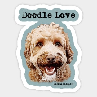 Doodle Dog Love Sticker